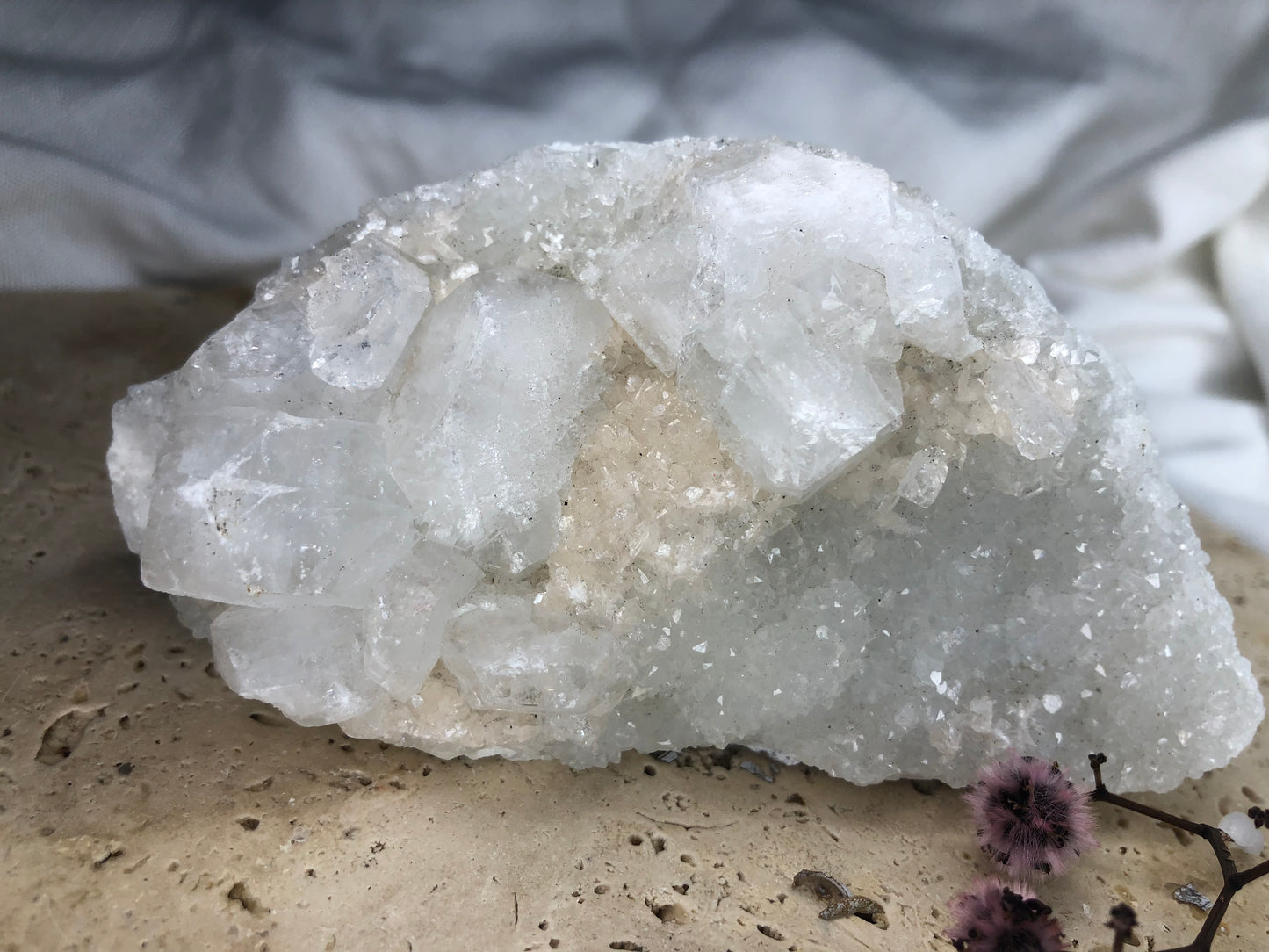 385gram Clear Quartz Crystal Cluster