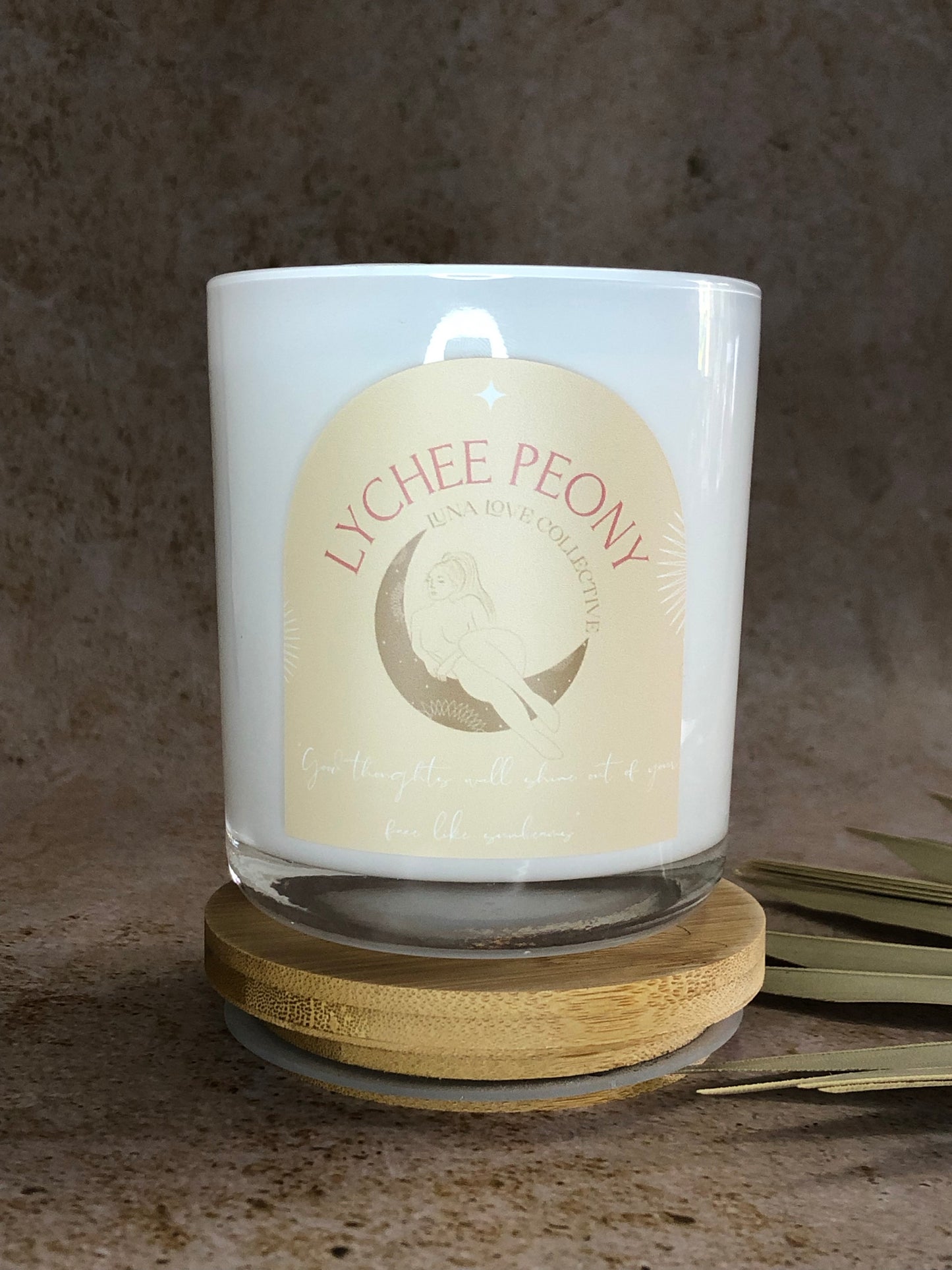 Lychee Peony Large Soy Candle