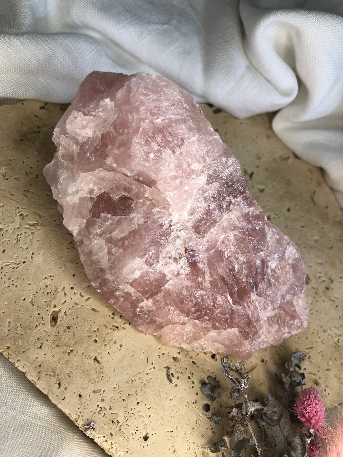 530gram Rose Quartz Crystal