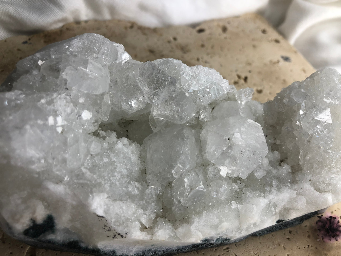 545gram Clear Quartz Crystal Cluster