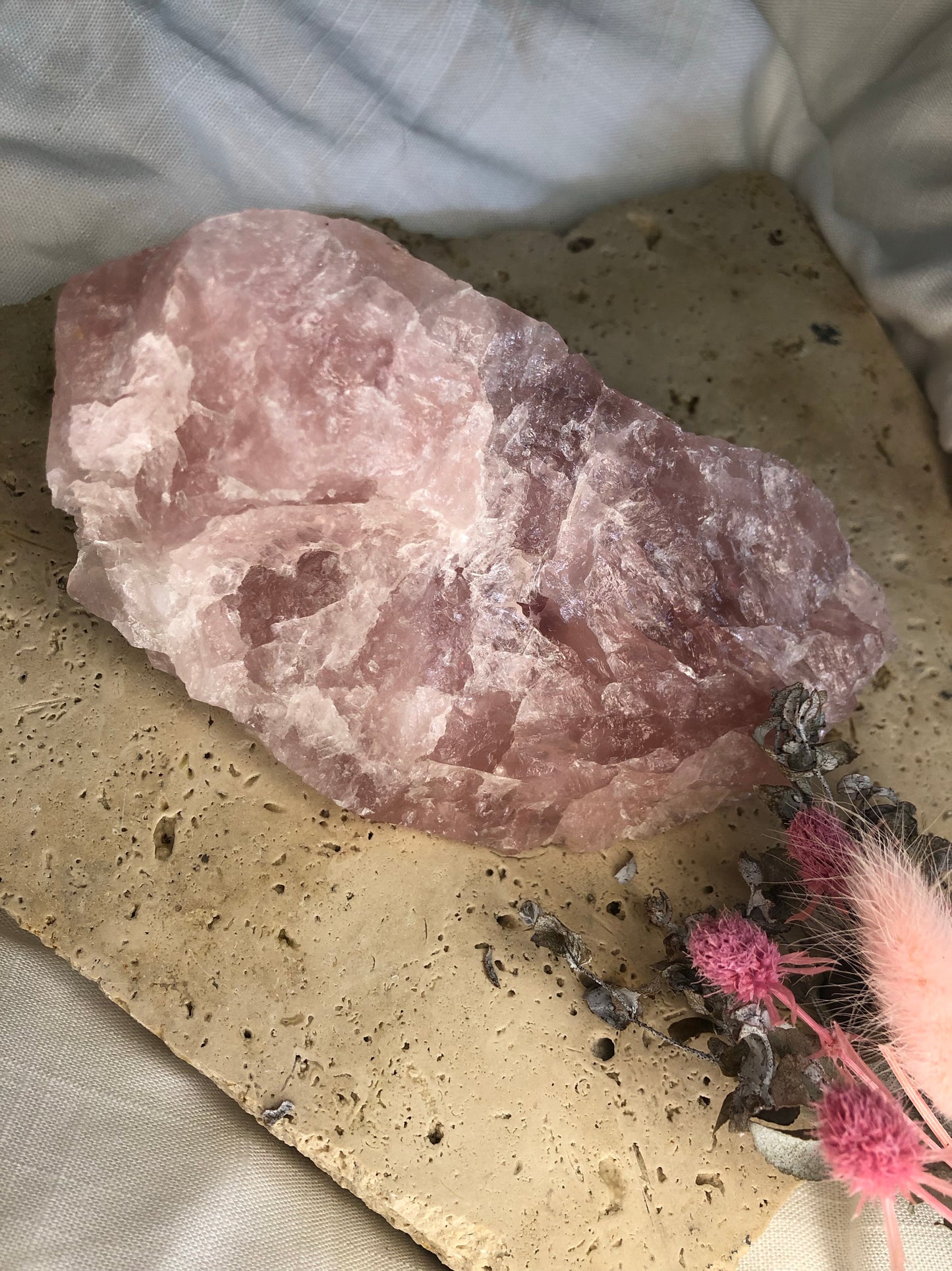 530gram Rose Quartz Crystal