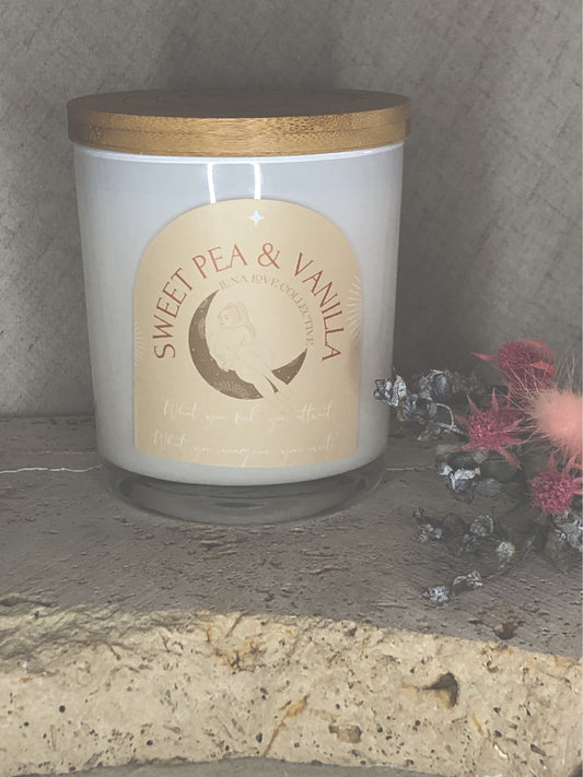 Sweet Pea & Vanilla Large Soy Candle