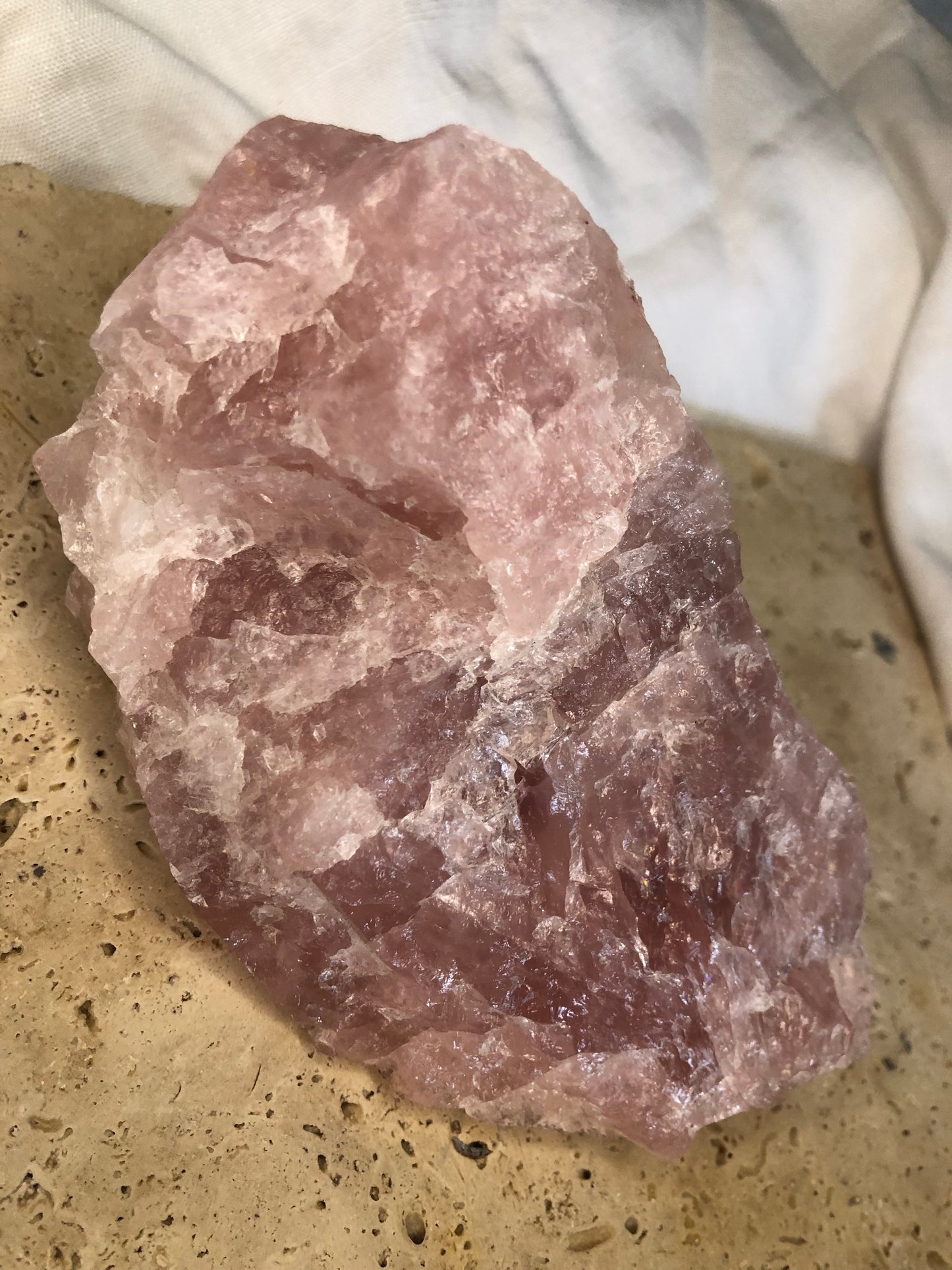 530gram Rose Quartz Crystal