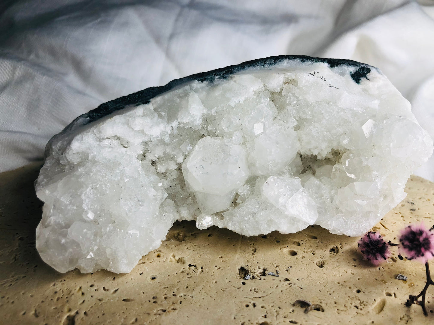 545gram Clear Quartz Crystal Cluster